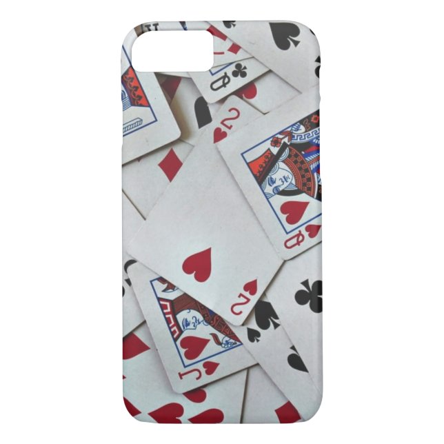 Playing Cards Poker Games Queen King Case-Mate iPhone Case (Back)
