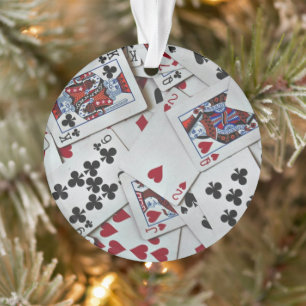Playing Cards Poker Games Queen King Ornament