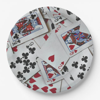Playing Cards Poker Games Queen King Paper Plate