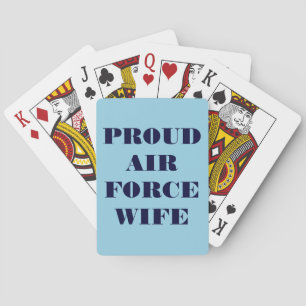 Playing Cards Proud Air Force Wife