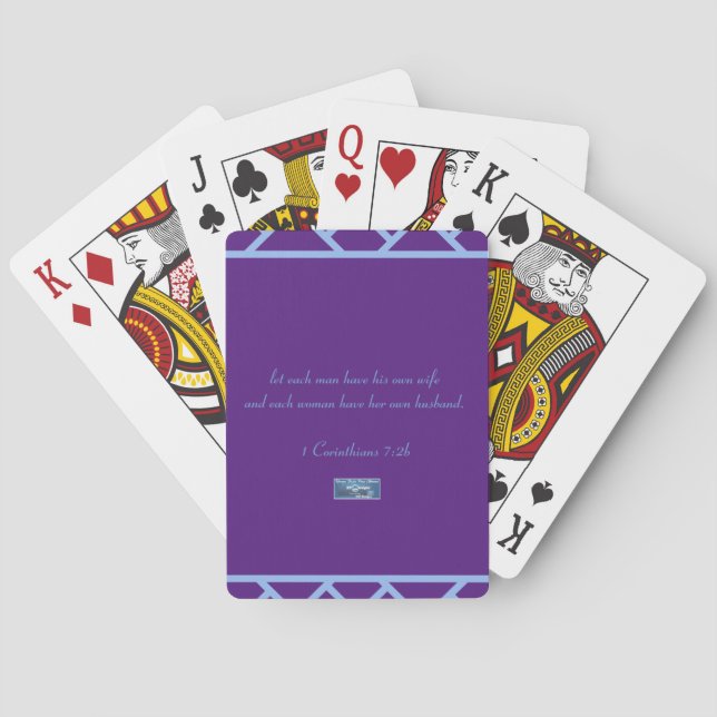 Playing Cards (Purple Triangles)RFPMDesigns ©️2024 (Back)