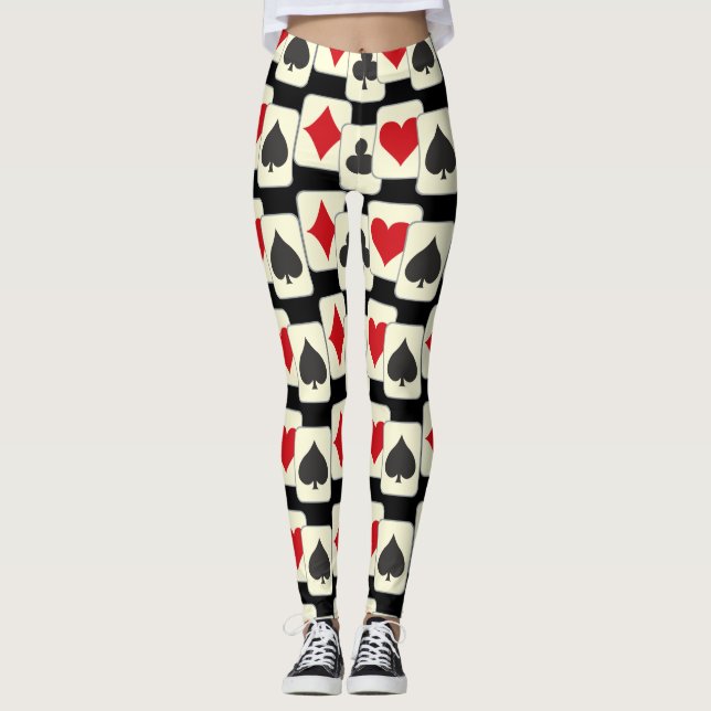 Playing Cards Quartet Leggings (Front)