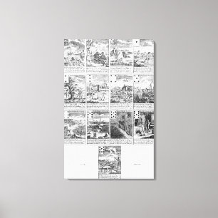 Playing cards satirizing "bubble" ventures canvas print