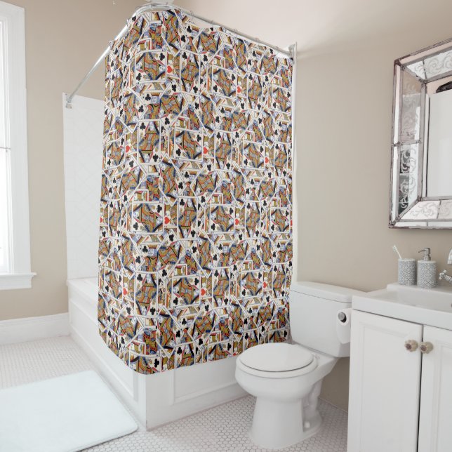 Playing cards Shower Curtain (In Situ)
