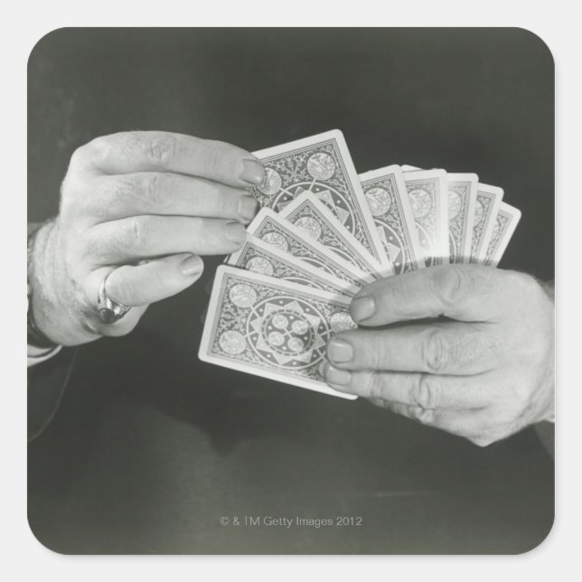 Playing Cards Square Sticker (Front)