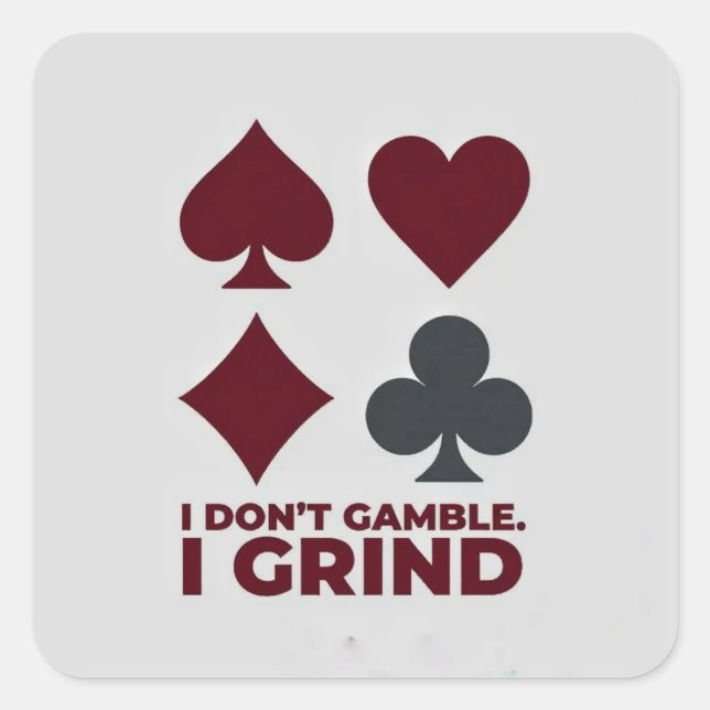 "Playing Cards Sticker Set – ♠ ♥ ♦ ♣" (Front)