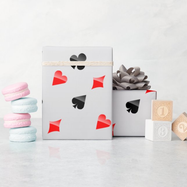 Playing Cards Suits Wrapping Paper (Baby Shower)