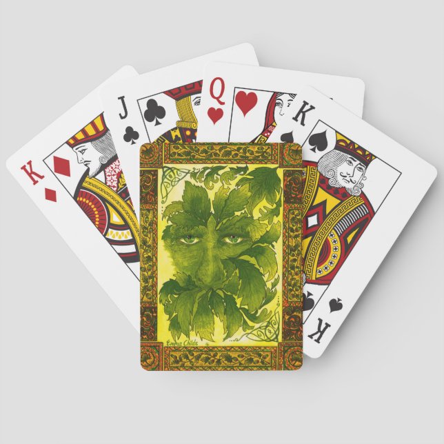 Playing Cards The green Man (Back)