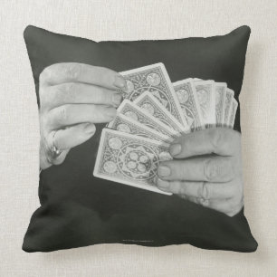 Playing Cards Throw Pillow