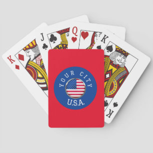 Playing Cards - USA Personalized - Add City Name