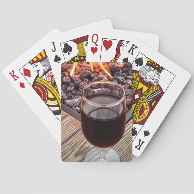 PLAYING CARDS, WINE GLASS, GIFTS, FAVORS PLAYING CARDS (Back)