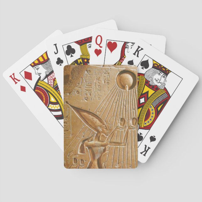Playing Cards With Akhenaten Worshiping Aten (Back)