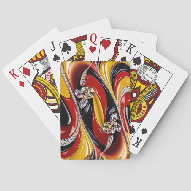 Playing Cards with Belgian Colours (Back)