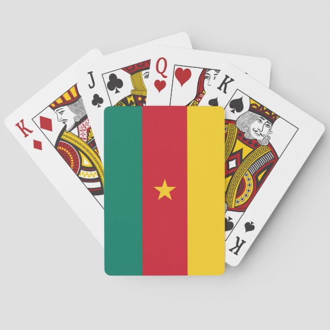 Playing Cards with flag of Cameroon (Back)