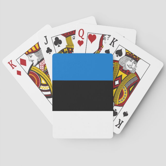 Playing Cards with flag of Estonia (Back)