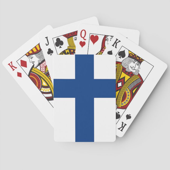 Playing Cards with flag of Finland (Back)
