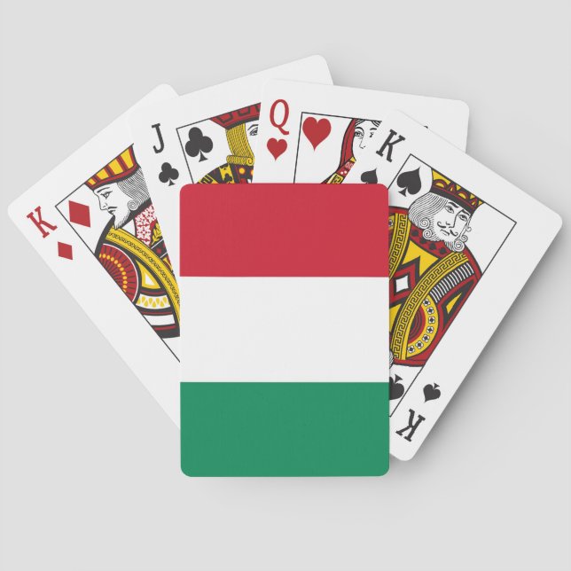 Playing Cards with Flag of Hungary (Back)