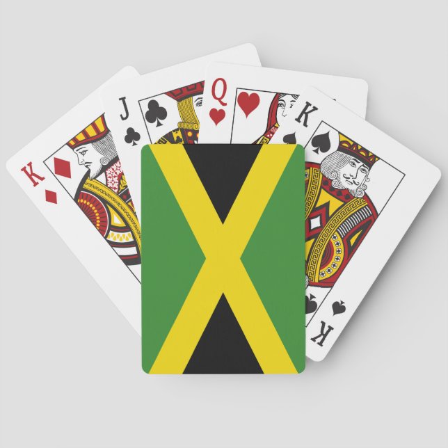 Playing Cards with flag of Jamaica (Back)