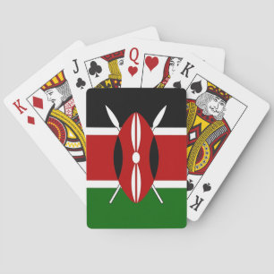 Playing Cards with Flag of Kenya