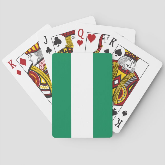 Playing Cards with flag of Nigeria (Back)