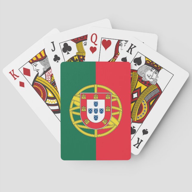 Playing Cards with Flag of Portugal (Back)
