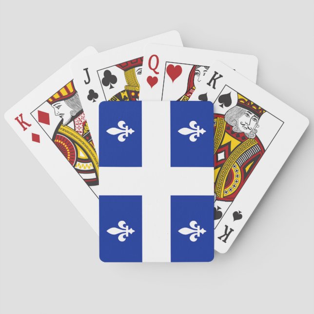 Playing Cards with flag of Quebec (Back)