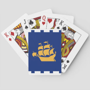 Playing Cards with flag of Quebec City