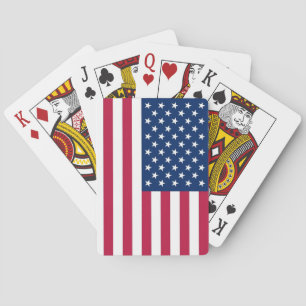 Playing Cards with Flag of U.S.A.
