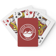 Playing cards with logo