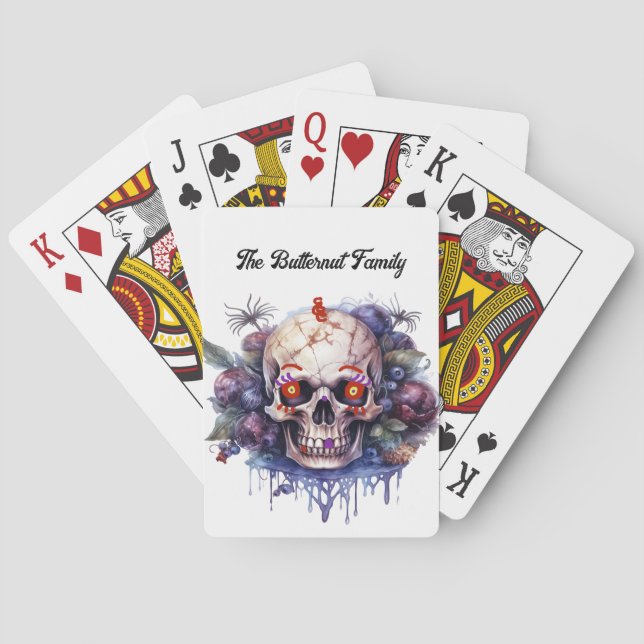 Playing Cards with Skeleton Design (Back)