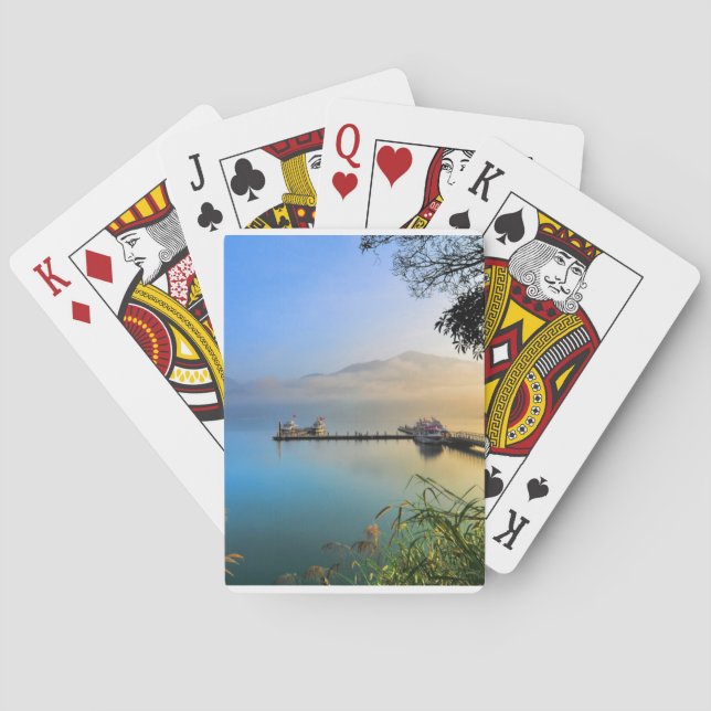 Playing cards with water scenery (Back)