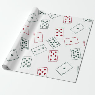 Playing cards wrapping paper