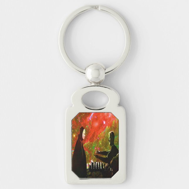 Playing Chess with Death Keychain (Front)
