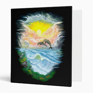 Playing Dolphins in the Sunshine Binder