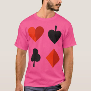 Playing ds Suits Hearts Spades Clubs Diamonds T-Shirt