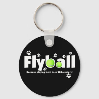 Playing Fetch is 20th Century Flyball Keychain