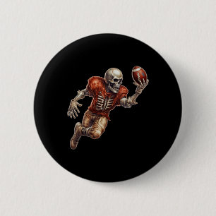 Playing Football Cool Touchdown Halloween 2 Inch Round Button