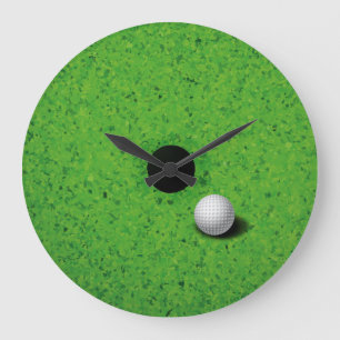 Playing Golf Wall Clock