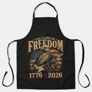 Playing Guitar 250 Years 4th July Apron
