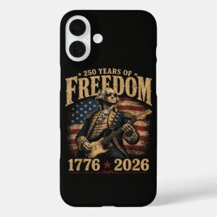 Playing Guitar 250 Years 4th July iPhone 16 Plus Case