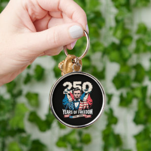  Playing Guitar 250 Years Keychain
