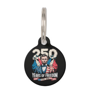 Playing Guitar 250 Years Pet Tag