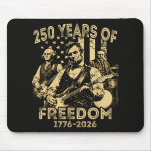 Playing Guitar 4th July 250th Anniversary Mouse Pad