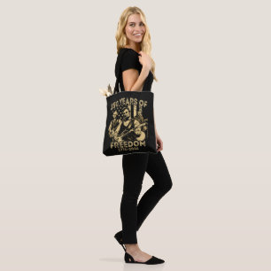 Playing Guitar 4th July 250th Anniversary Tote Bag