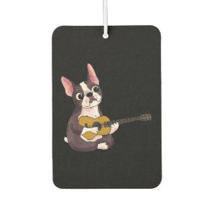 Playing Guitar Guitarist Frenchie Bulldog Gift Air Freshener