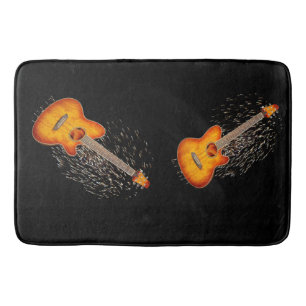 Playing Guitar Lights Me Up, Memory Foam Bathmat
