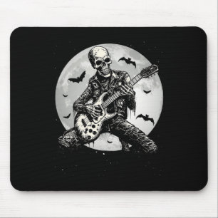 Playing Guitar Punk Rock Music Halloween Mens Kids Mouse Pad