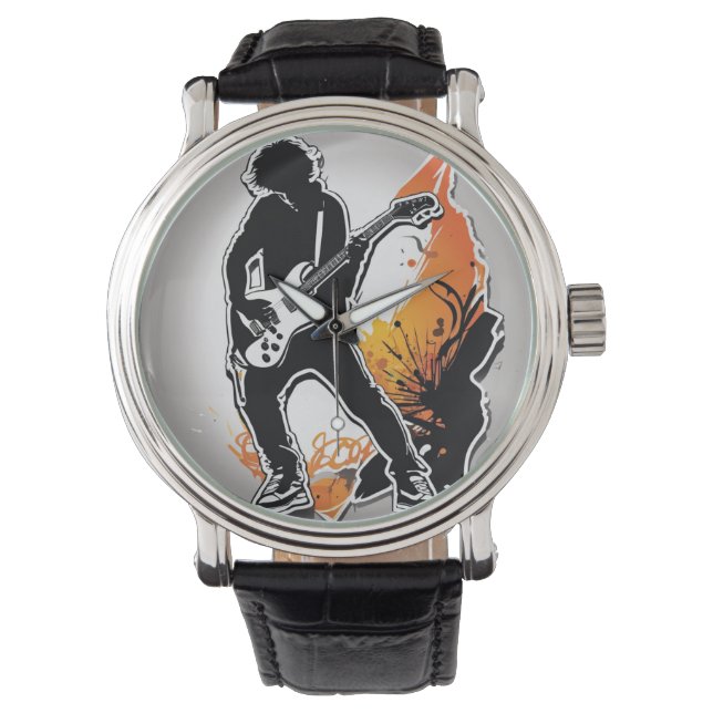 Playing Guitar Watch (Front)