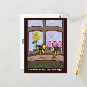 Playing Hard To Get Postcard