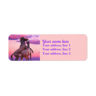Playing horses Address labels